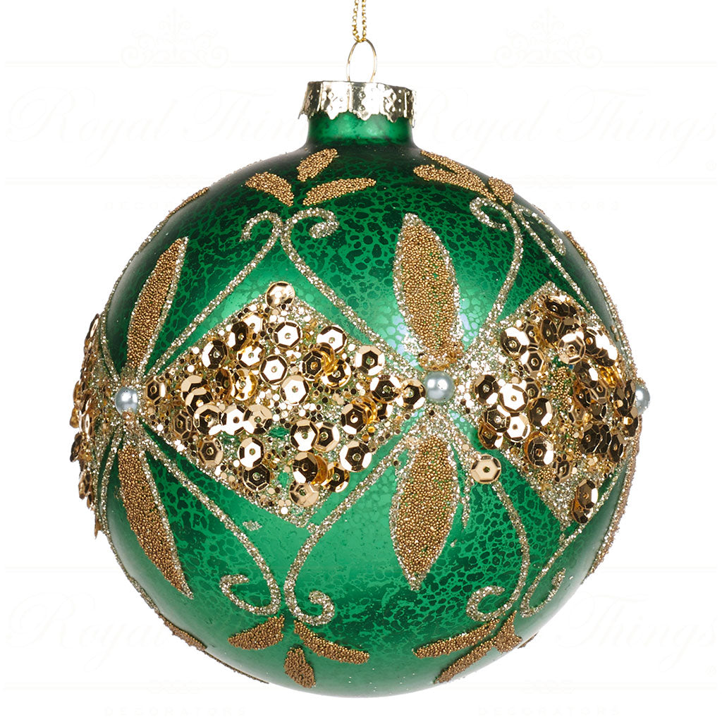 Boule de Noël verte