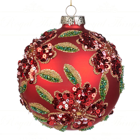 Boule de noël rouge